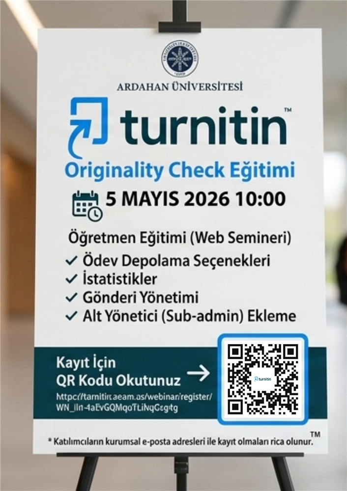 Turnitin Eğitim Afişi