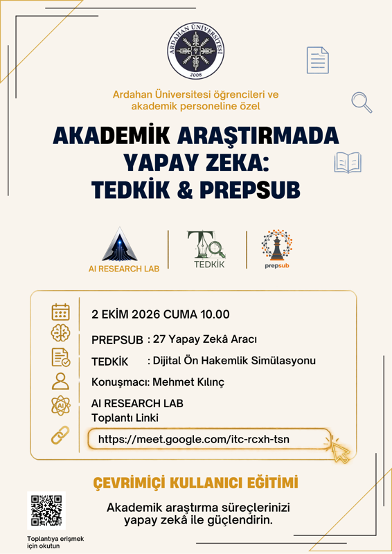 Akademik Araştırmada Yapay Zekâ: Tedkik & Prepsub