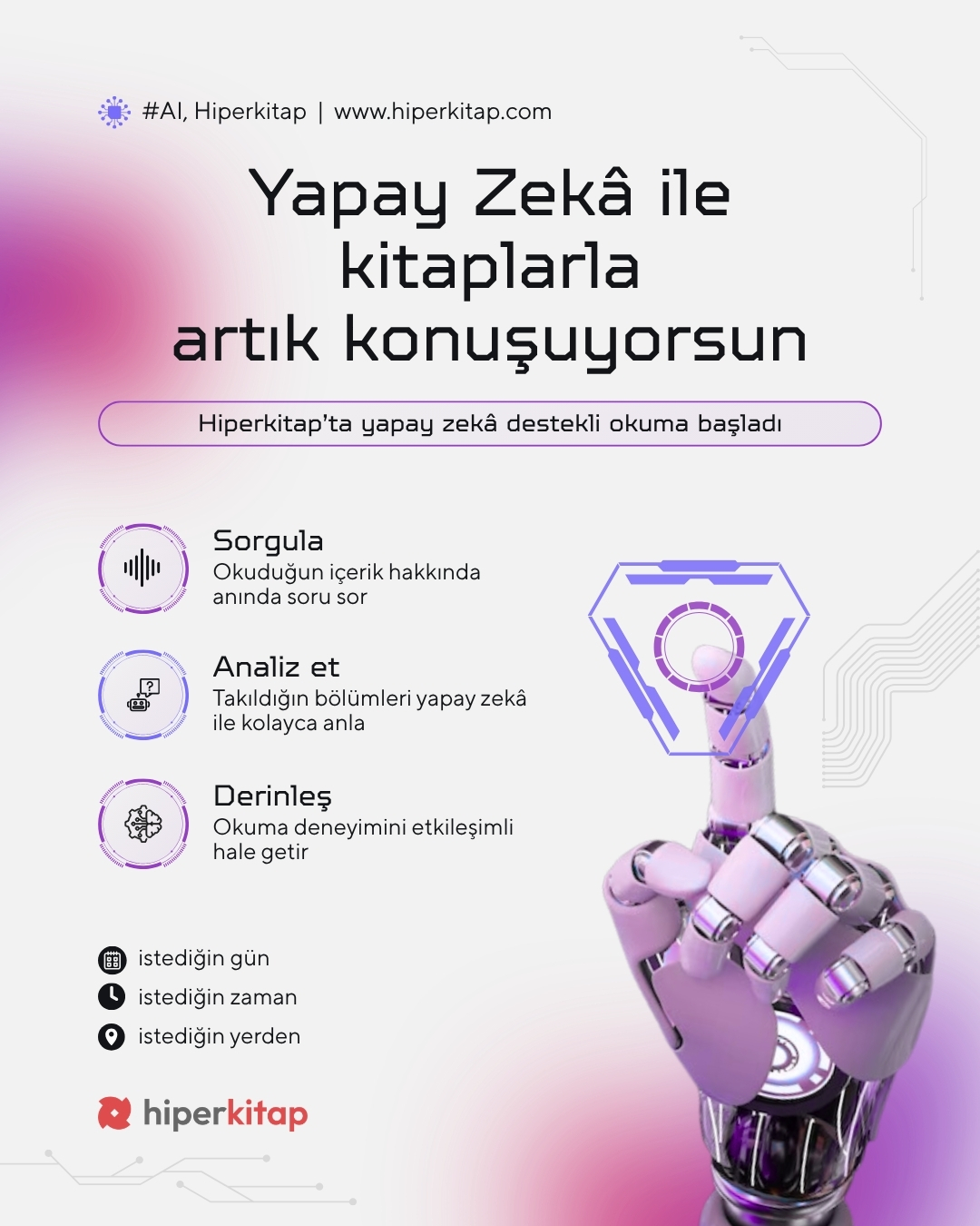 Kitaplarla konuş...