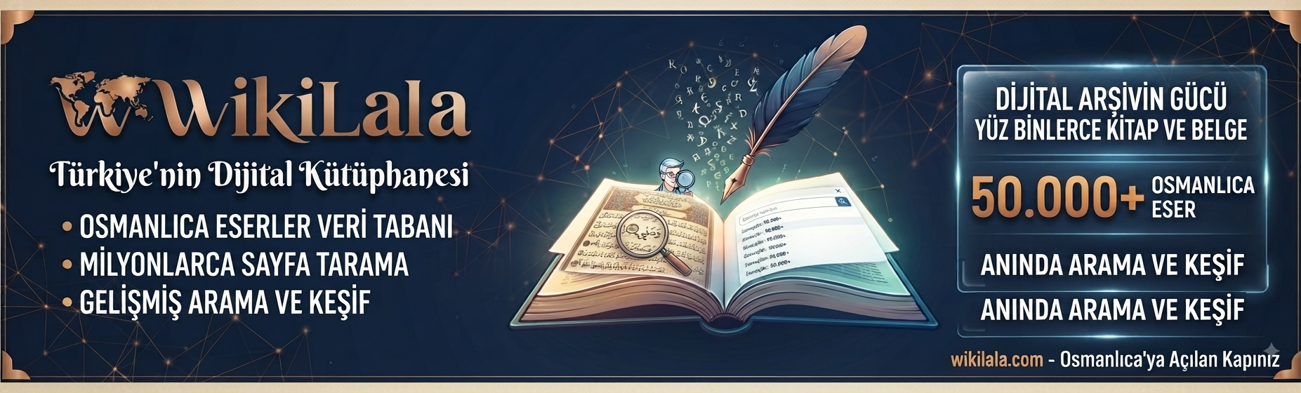 Osmanlıca matbu eserlerde Latin harfleriyle arama yapmayı sağlayan dijital kütüphane.